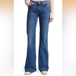 NWT 7 For All Mankind Dojo Flare Jeans Size 29 Medium Wash Tailorless Wide Leg